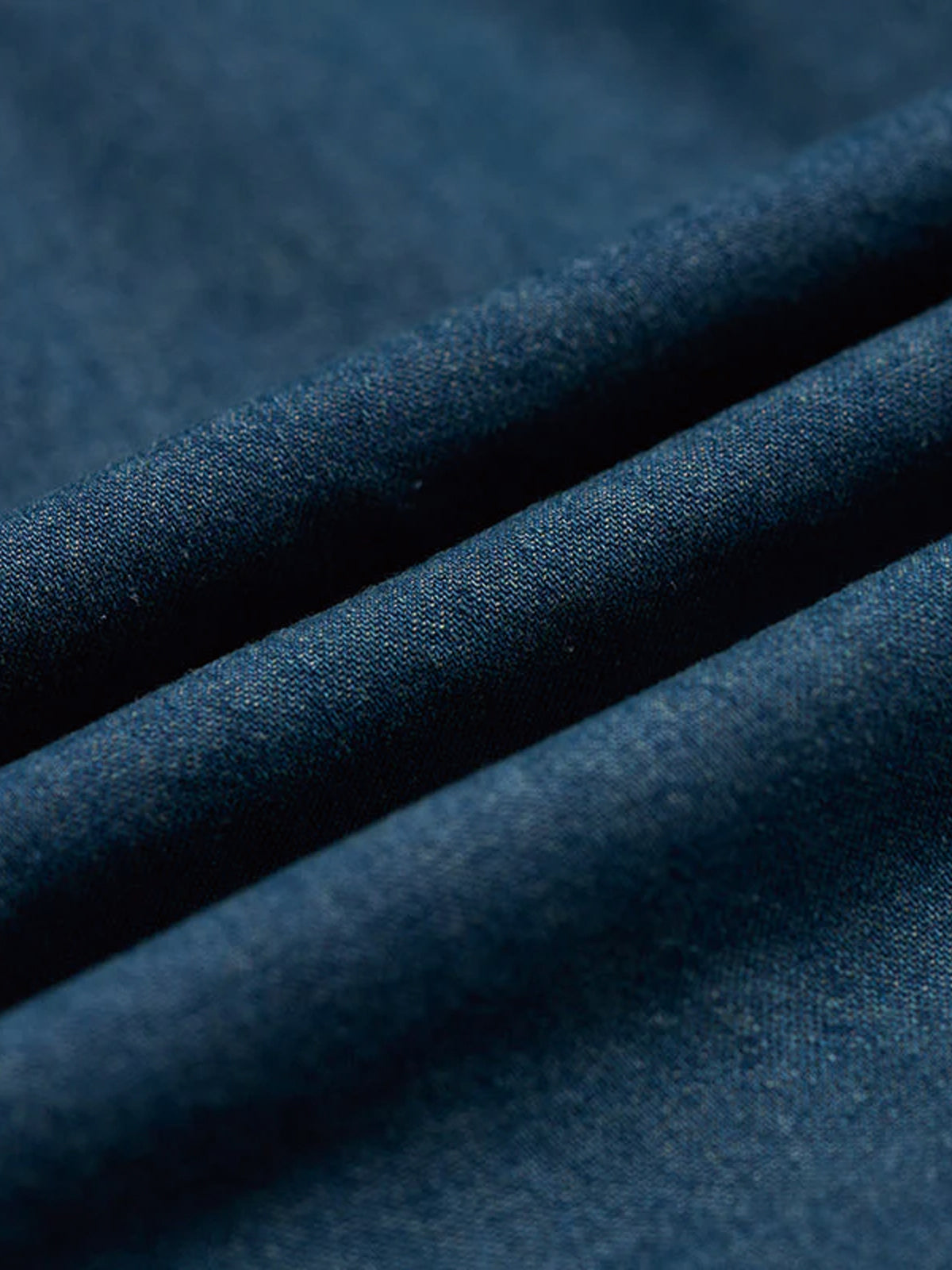 Luvince Contrast Button Collarless Denim Jacket