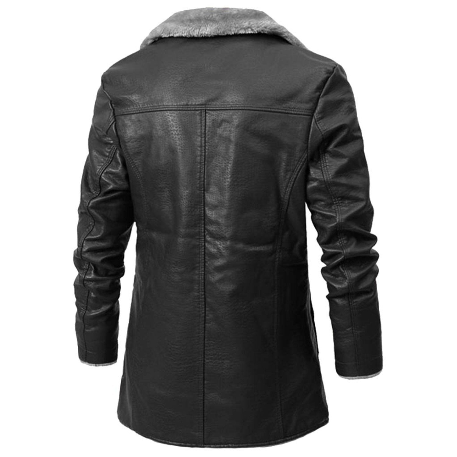 Rudi™ | Faux Fur Lapel Button-Up Coat