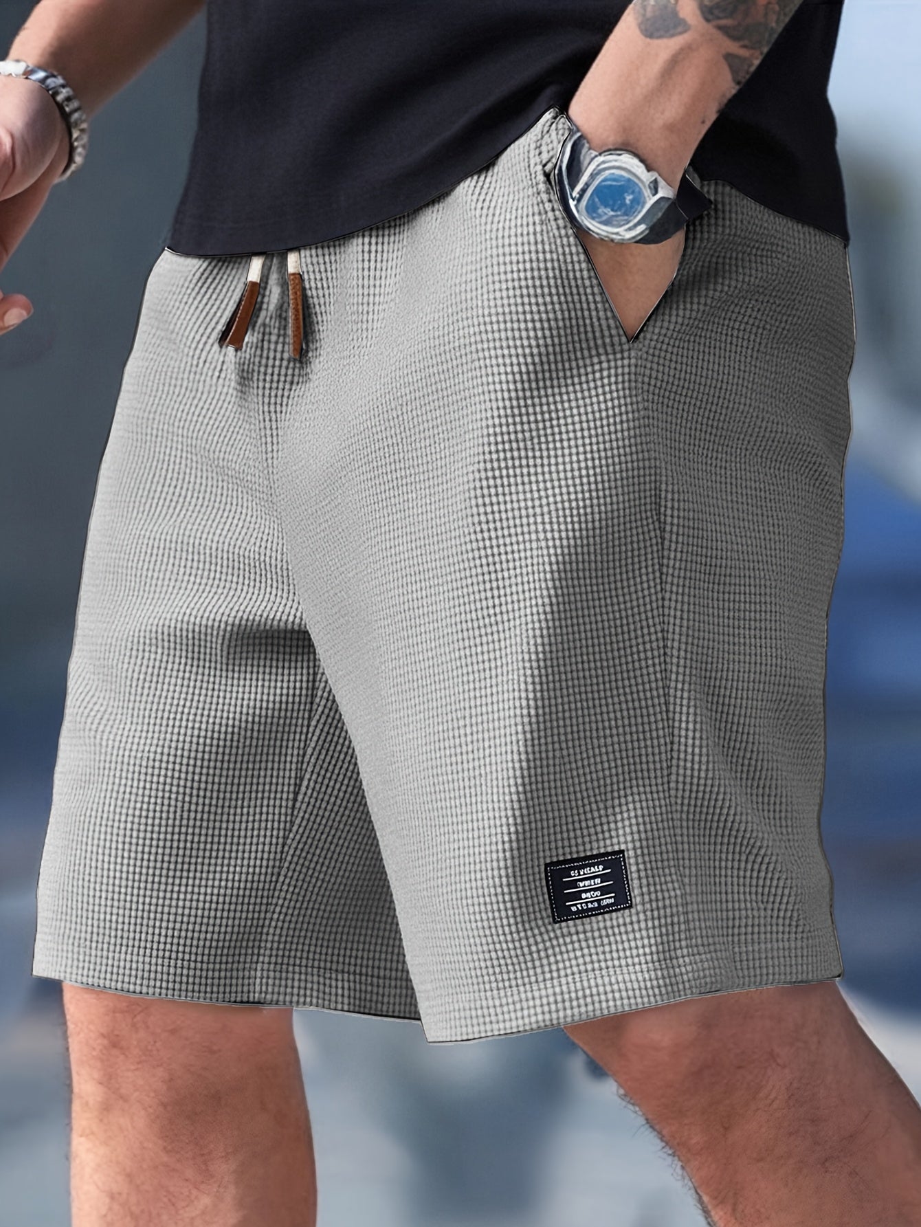 Eugene | Luvince Waffle-Knit Summer Shorts