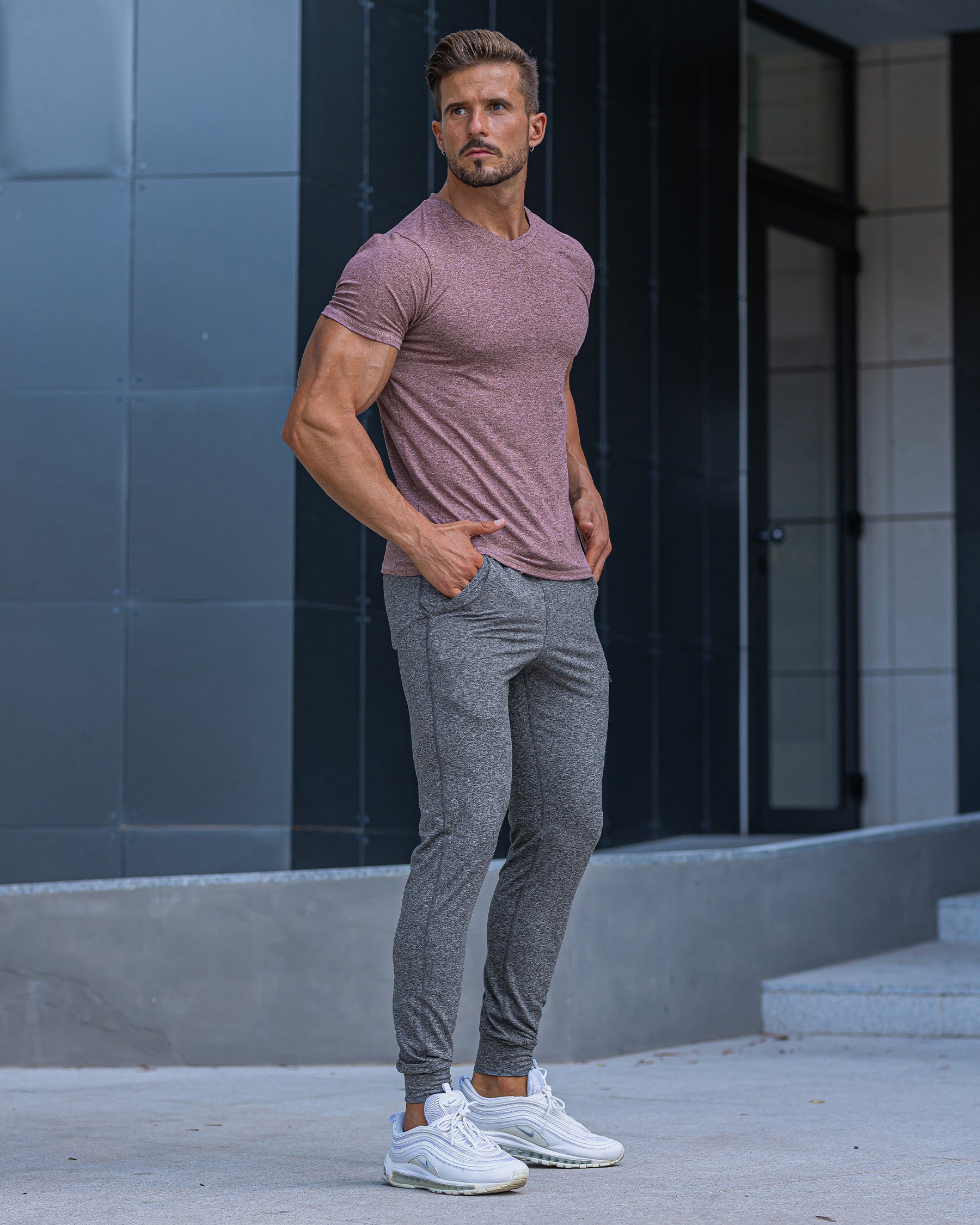 Clark Stretch V-neck t-shirt