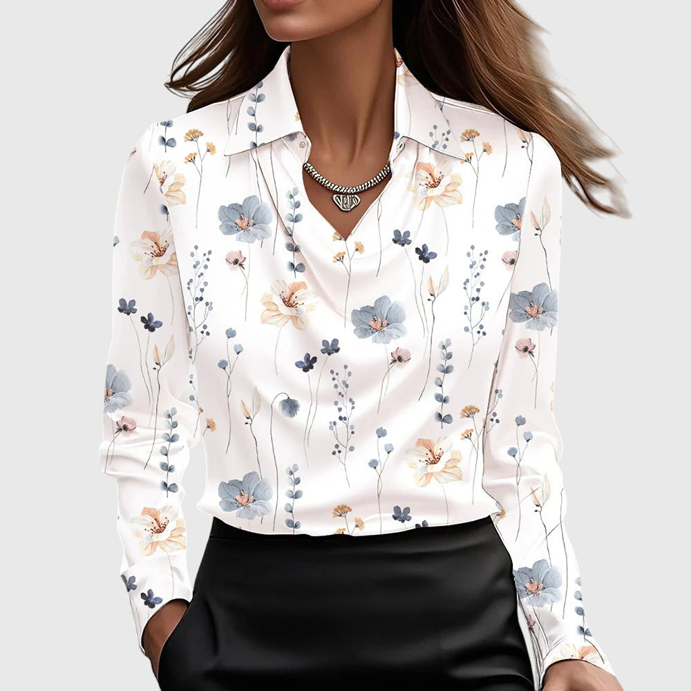 Brooklyn – Elegant Satin-Look Blouse