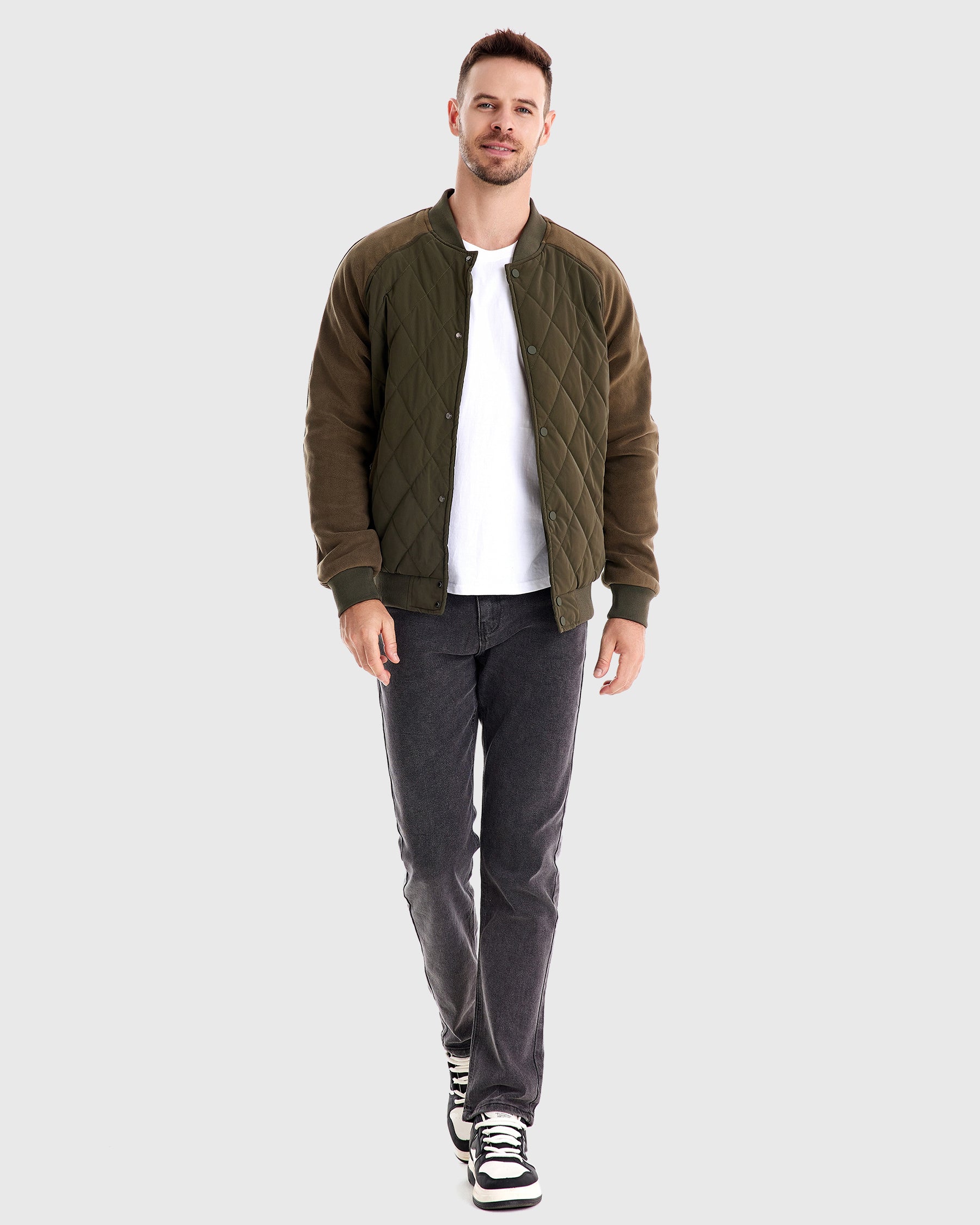 Tim diamond quilted Bomber Jacket