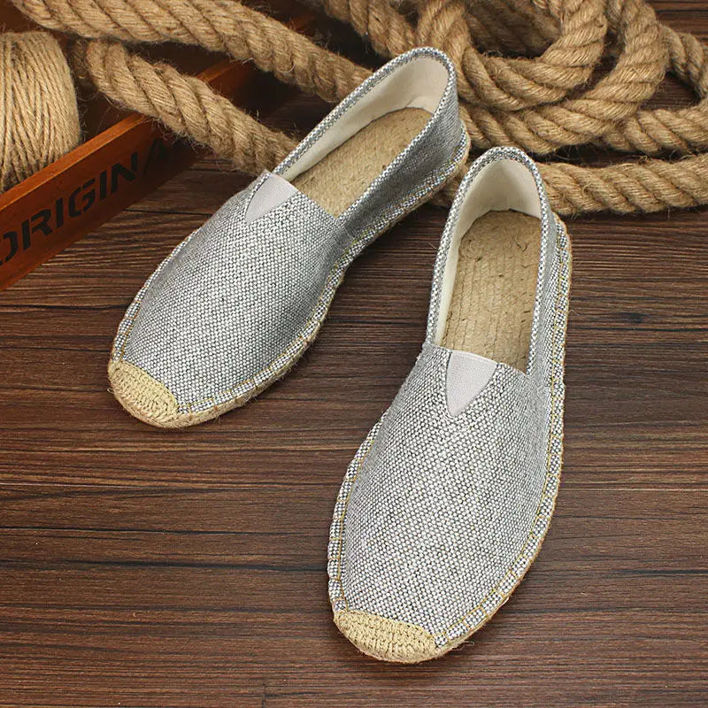 Luvince | Slip-On Hemp Flat Shoes