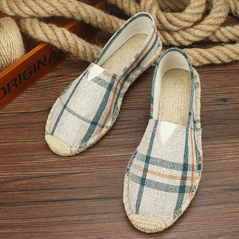 Luvince | Slip-On Hemp Flat Shoes