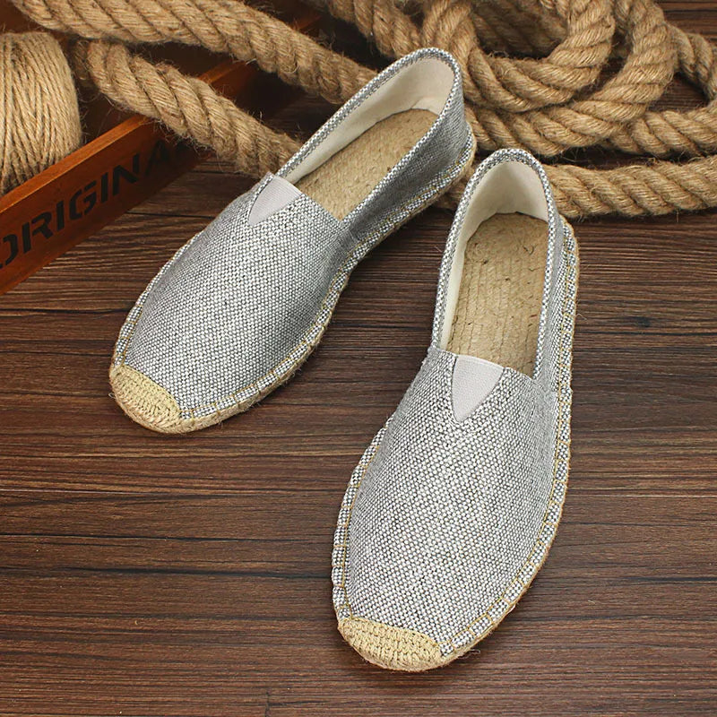 Luvince | Slip-On Hemp Flat Shoes