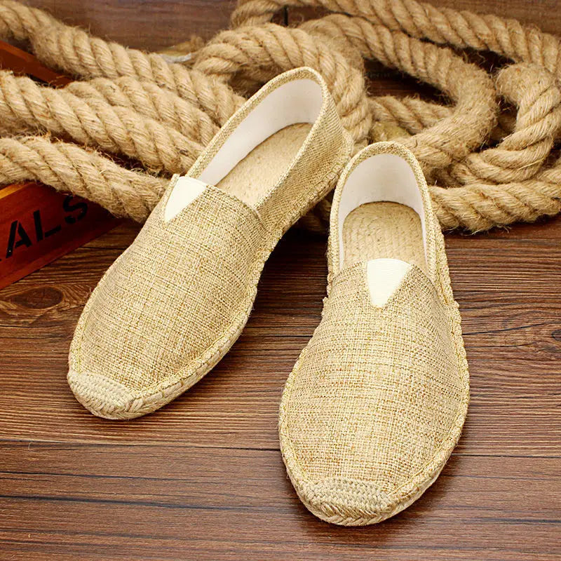 Luvince | Slip-On Hemp Flat Shoes