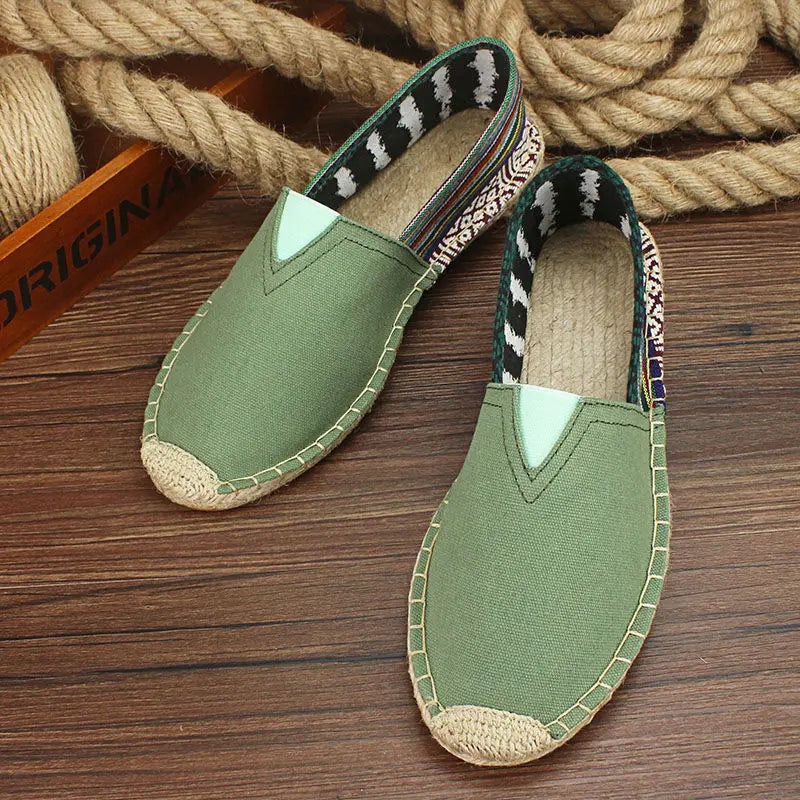 Luvince | Slip-On Hemp Flat Shoes