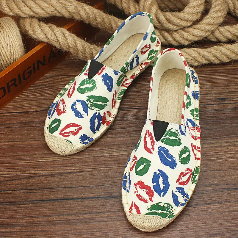 Luvince | Slip-On Hemp Flat Shoes