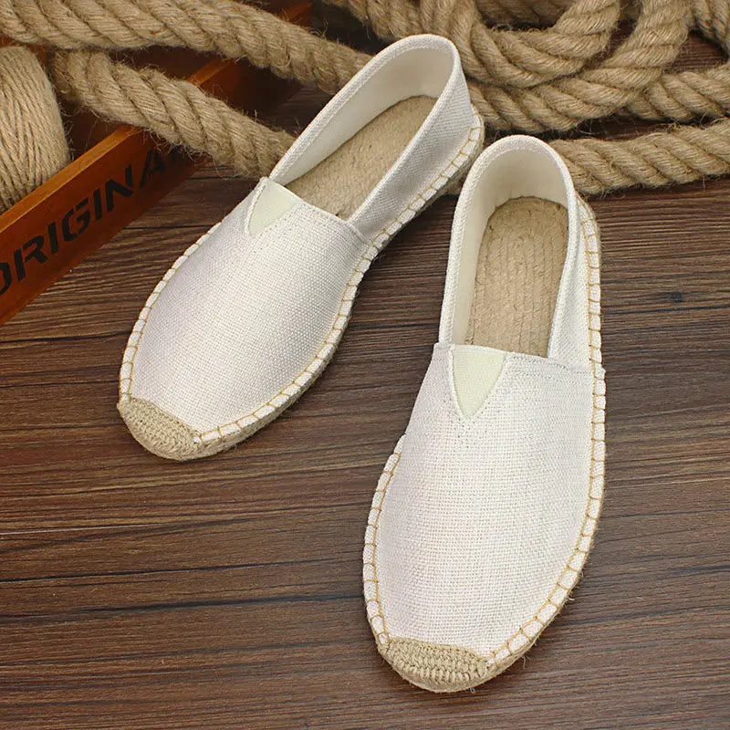 Luvince | Slip-On Hemp Flat Shoes