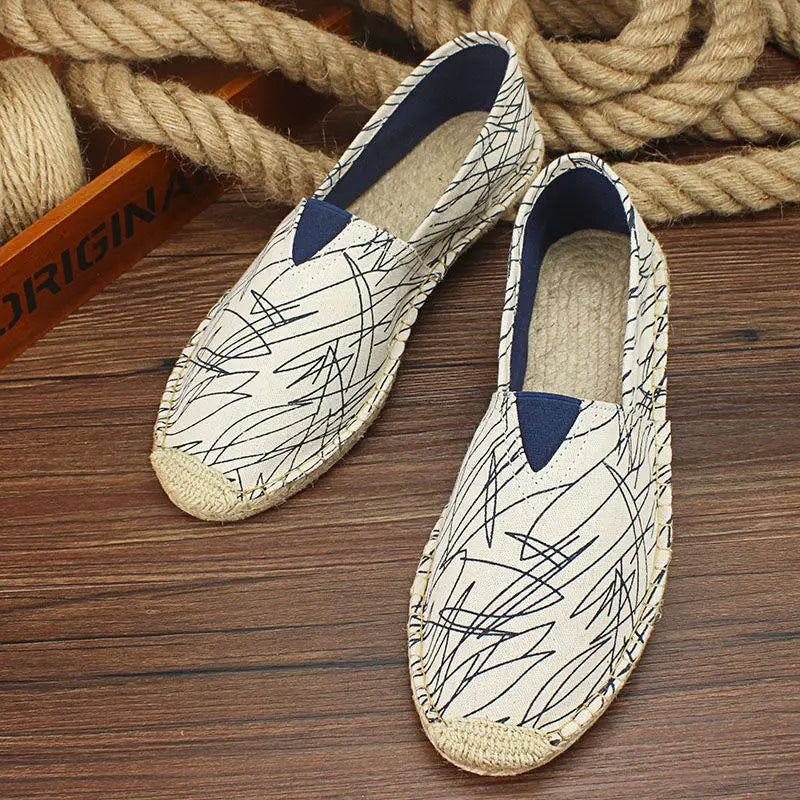 Luvince | Slip-On Hemp Flat Shoes