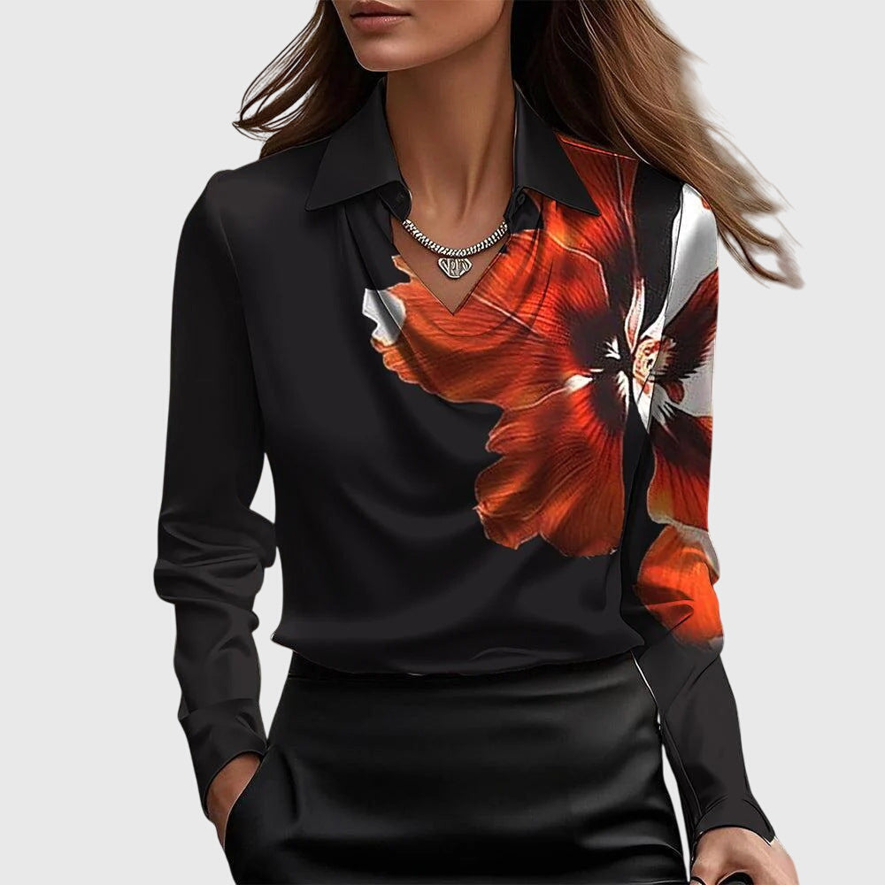 Brooklyn – Elegant Satin-Look Blouse