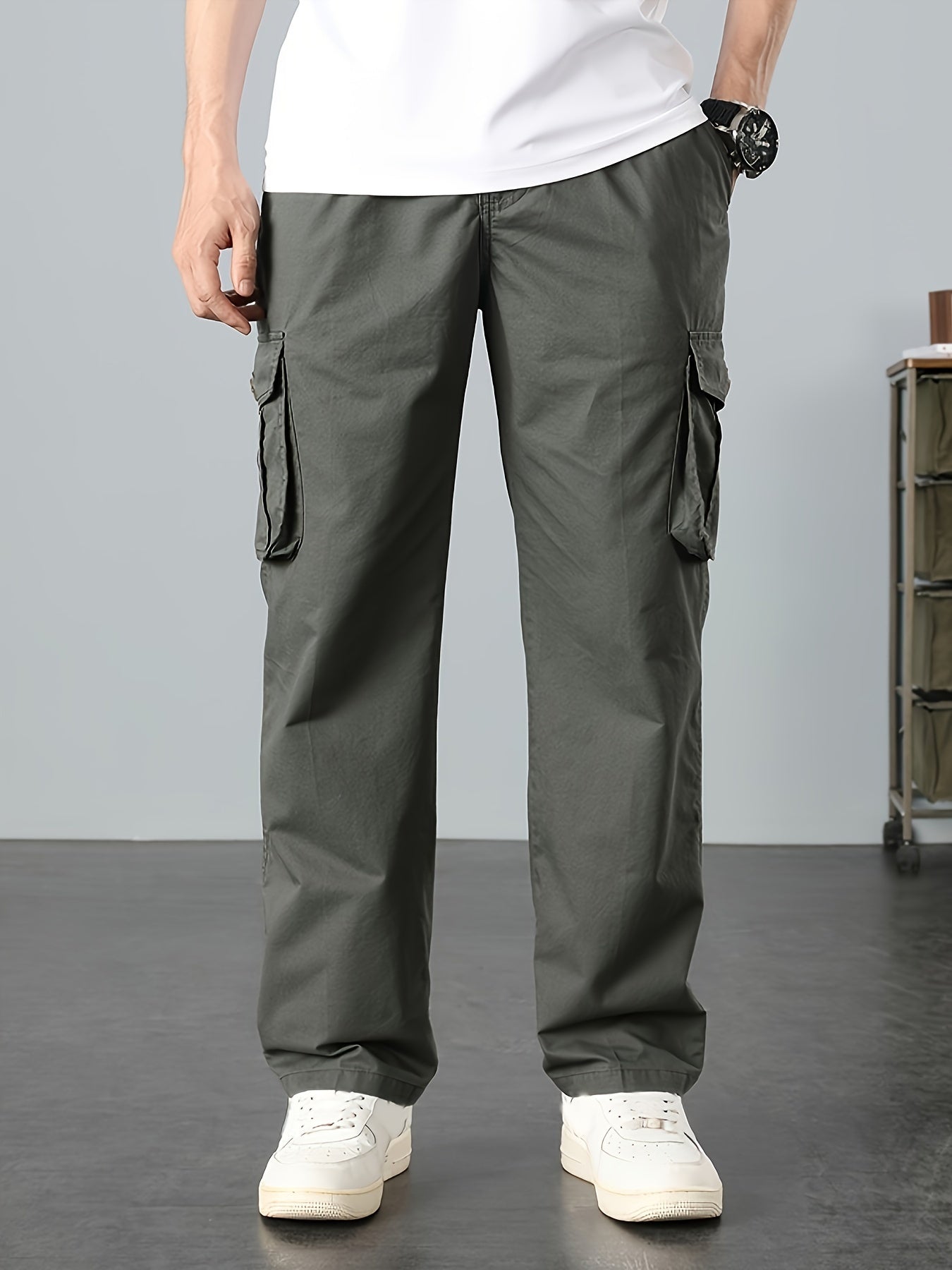 Urban™️ - Loose Fit Cargo Pants with Flap Pockets for Men