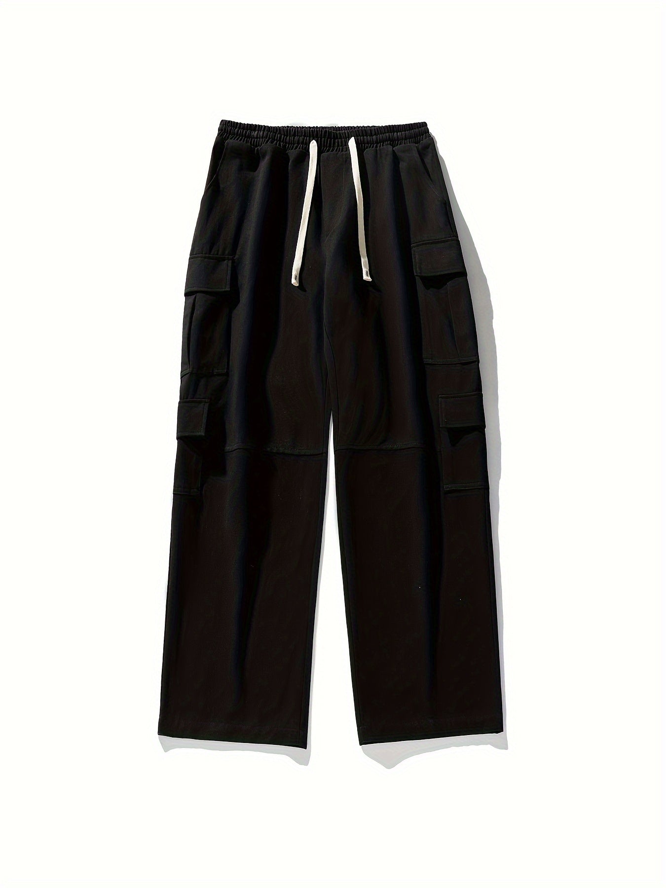 Terra™️ - 100% Cotton Drawstring Cargo Pants with Multi-Pockets for Men, Perfect for Spring & Autumn Outdoor Activities