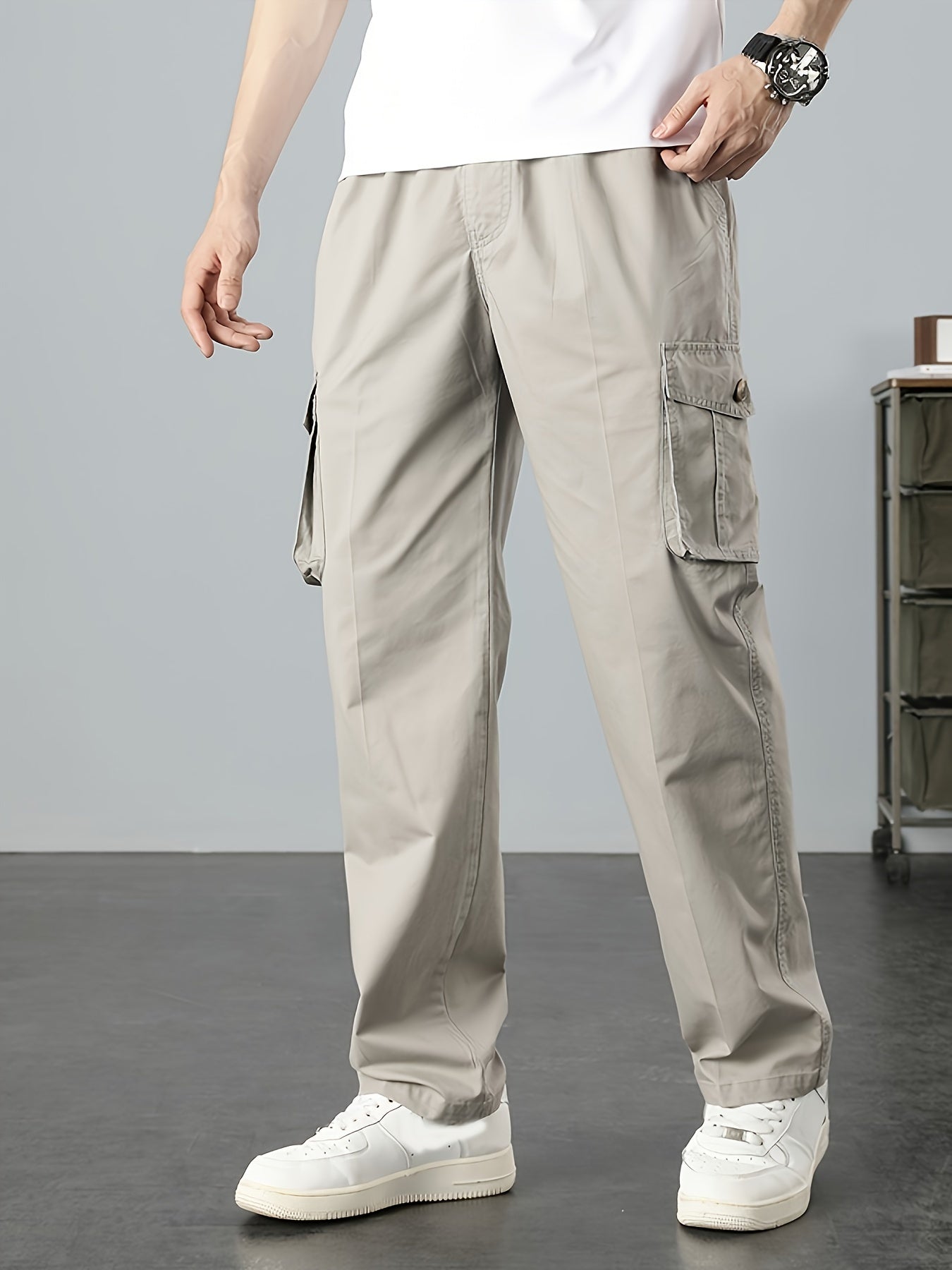 Urban™️ - Loose Fit Cargo Pants with Flap Pockets for Men