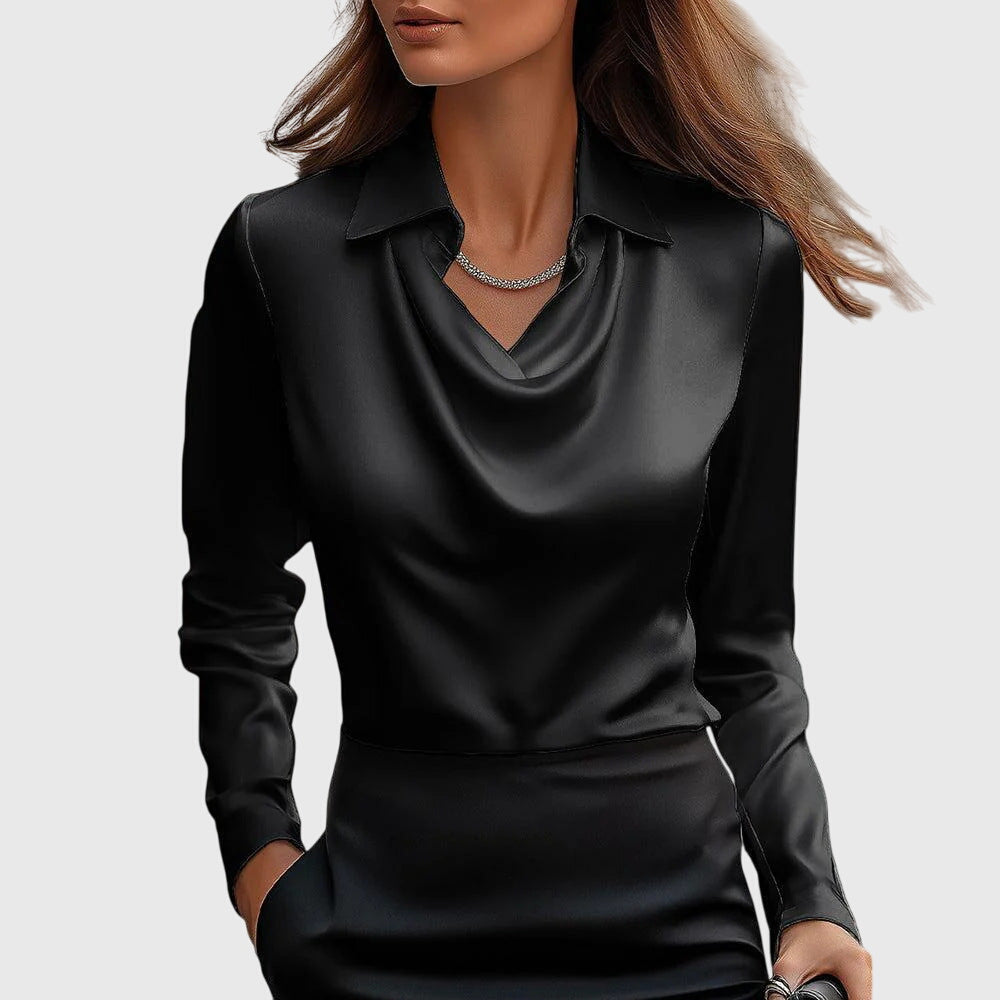 Brooklyn – Elegant Satin-Look Blouse