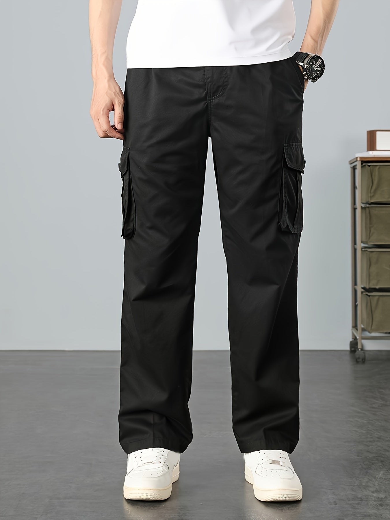 Urban™️ - Loose Fit Cargo Pants with Flap Pockets for Men