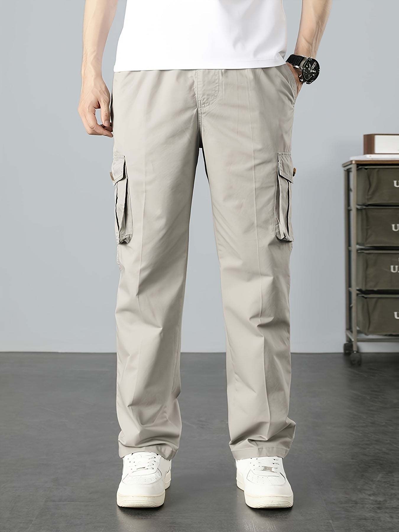 Urban™️ - Loose Fit Cargo Pants with Flap Pockets for Men