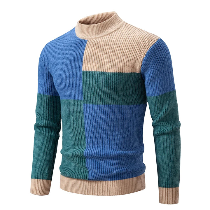 Jasper™ | Colorblock High-Neck Sweater