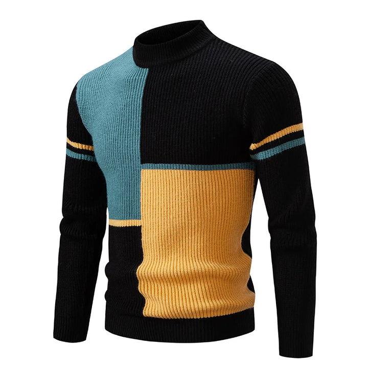 Jasper™ | Colorblock High-Neck Sweater