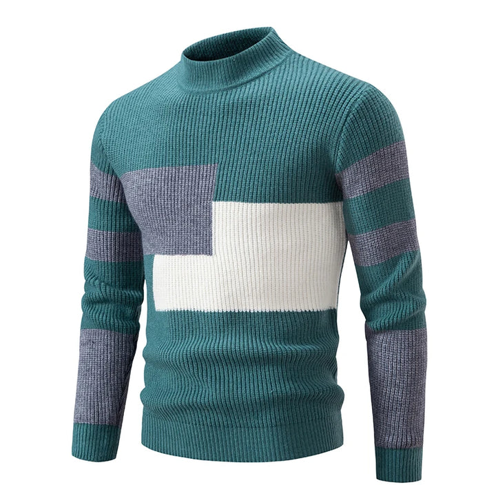 Jasper™ | Colorblock High-Neck Sweater