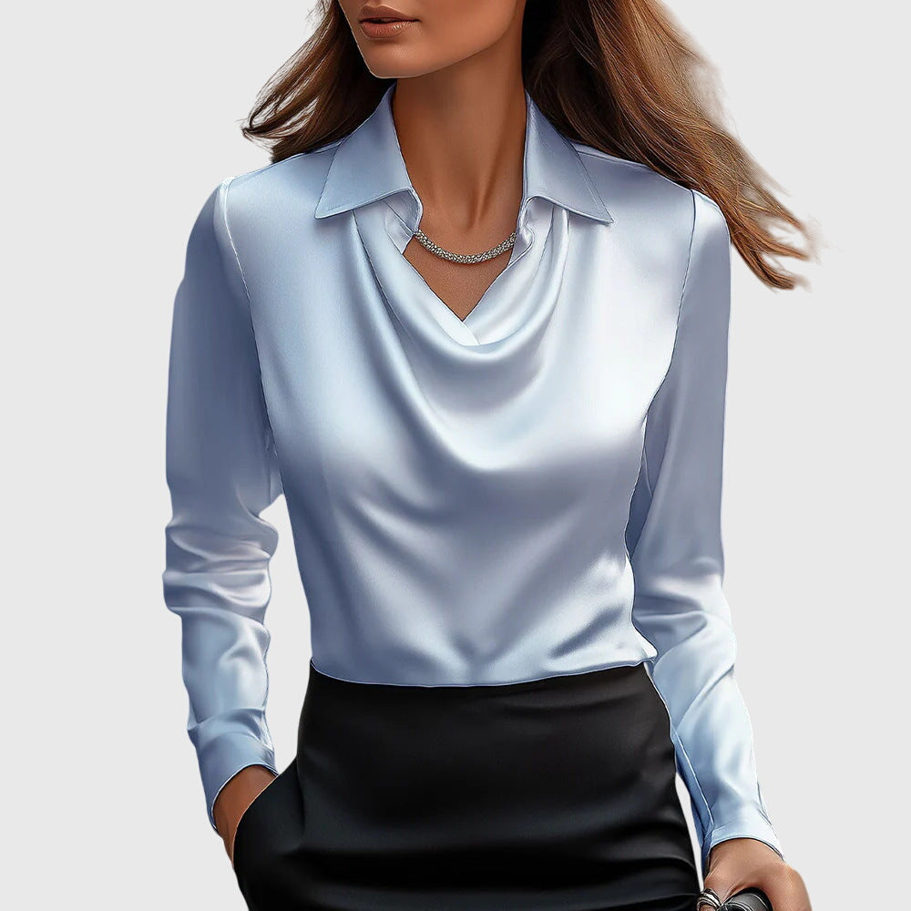 Brooklyn – Elegant Satin-Look Blouse
