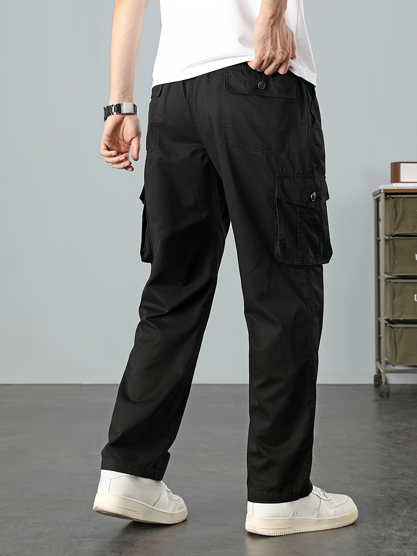 Urban™️ - Loose Fit Cargo Pants with Flap Pockets for Men