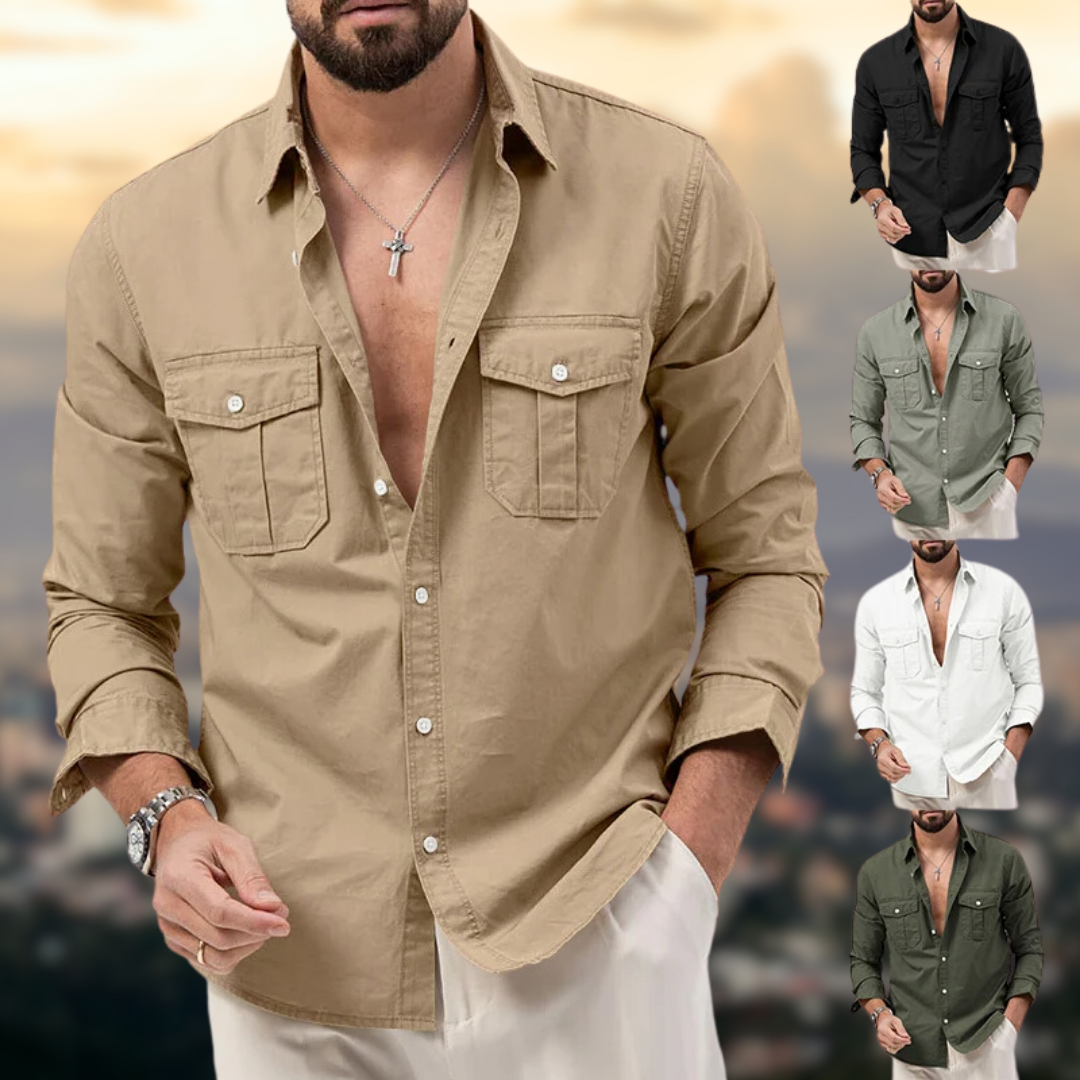 Mason™ - Casual Men’s Long-Sleeve Shirt