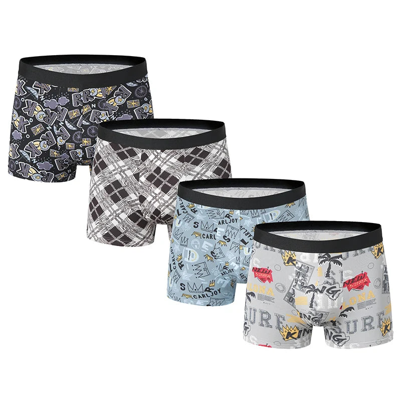 LUVINCE | 4-piece Premium Breathable Crotch Boxers