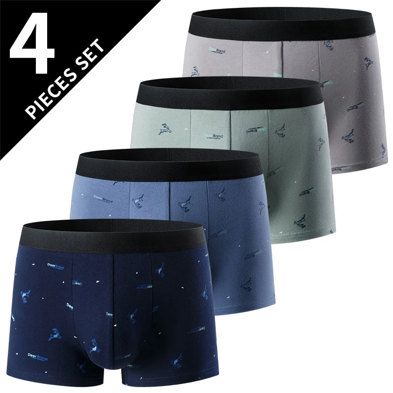 LUVINCE | 4-piece Premium Breathable Crotch Boxers