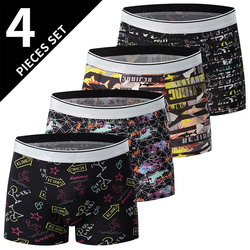 LUVINCE | 4-piece Premium Breathable Crotch Boxers