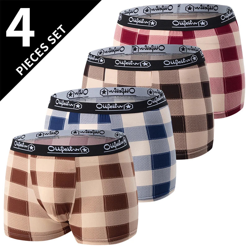 LUVINCE | 4-piece Premium Breathable Crotch Boxers