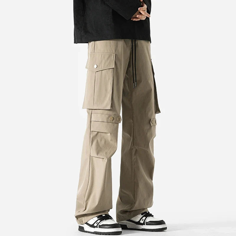 Aero™️ - Lightweight Waterproof Cargo Pants with Side Pockets for Men, Baggy Straight-Leg Hip-Hop Style