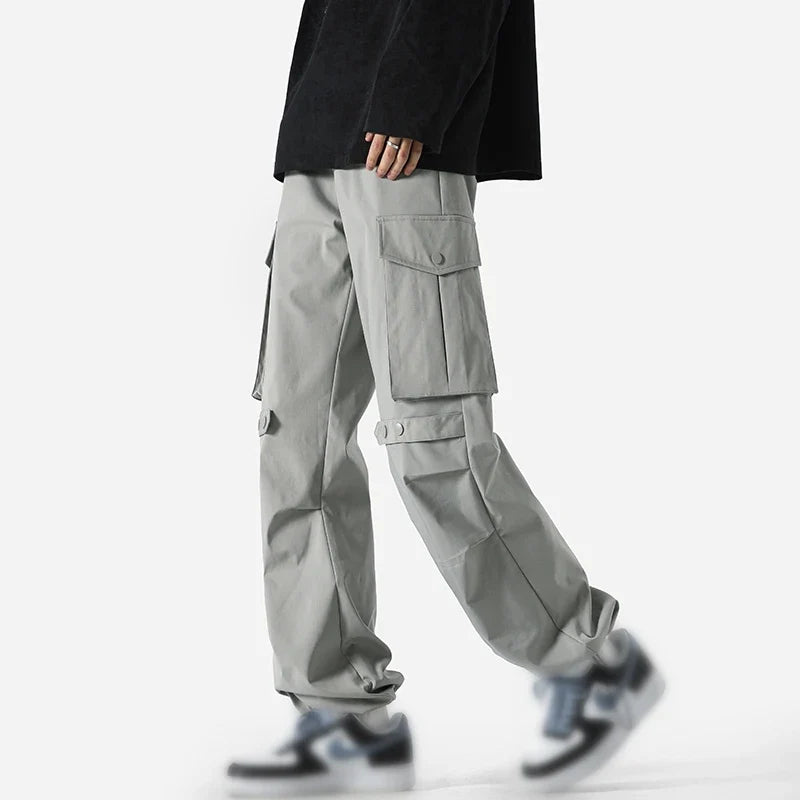 Aero™️ - Lightweight Waterproof Cargo Pants with Side Pockets for Men, Baggy Straight-Leg Hip-Hop Style