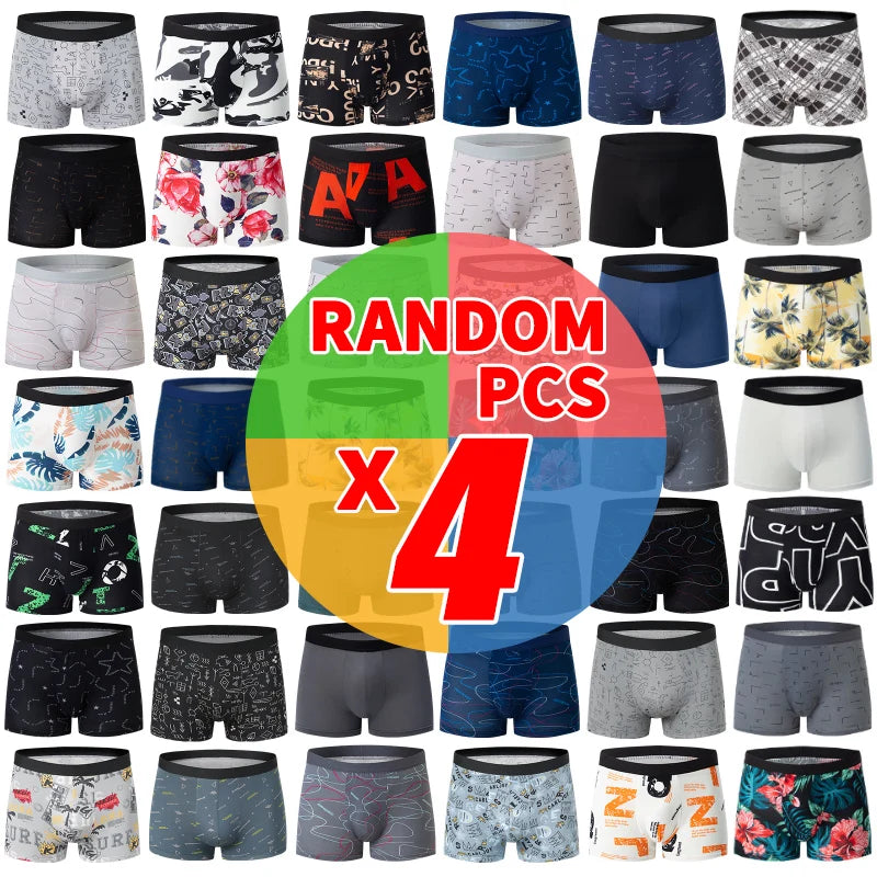 LUVINCE | 4-piece Premium Breathable Crotch Boxers