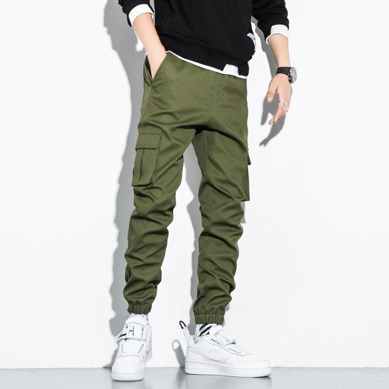 Aero™️ - Spring/Summer Cotton Drawstring Cargo Pants for Men