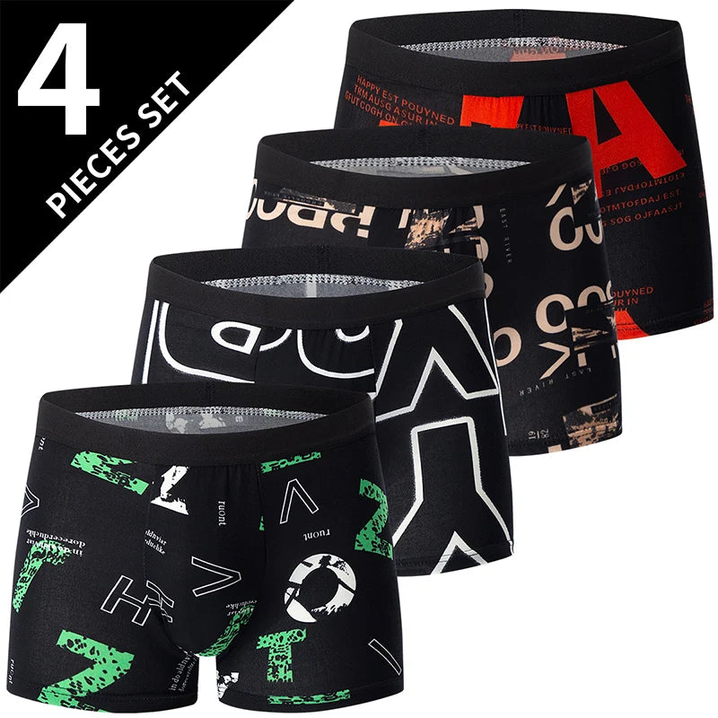 4-piece LUVINCE Premium Breathable Crotch Boxers