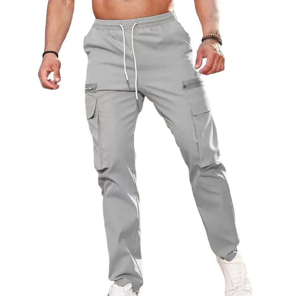 Finn™️ - Casual Drawstring Cargo Pants with Elastic Waist and Multi-Pockets