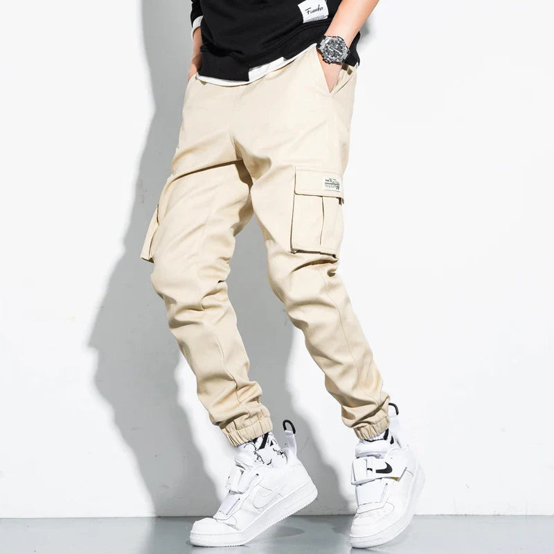 Aero™️ - Spring/Summer Cotton Drawstring Cargo Pants for Men