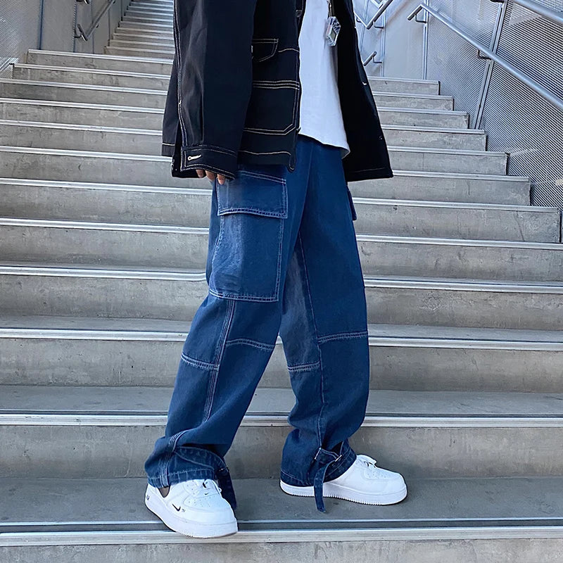 Axel™️ - Wide-Leg Baggy Denim Jeans for Men with Hiphop Style