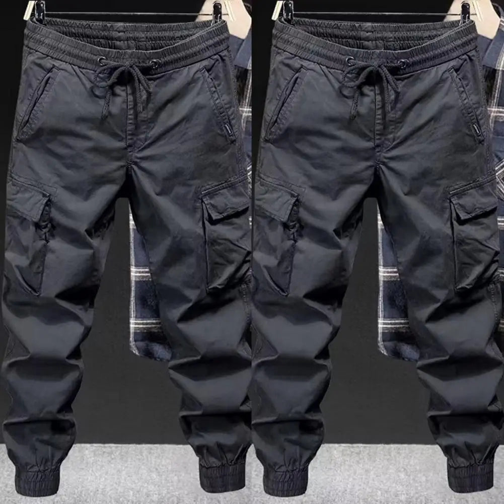 Dash™️ - Loose Fit Drawstring Cargo Pants with Elastic Waist and Multi-Pockets