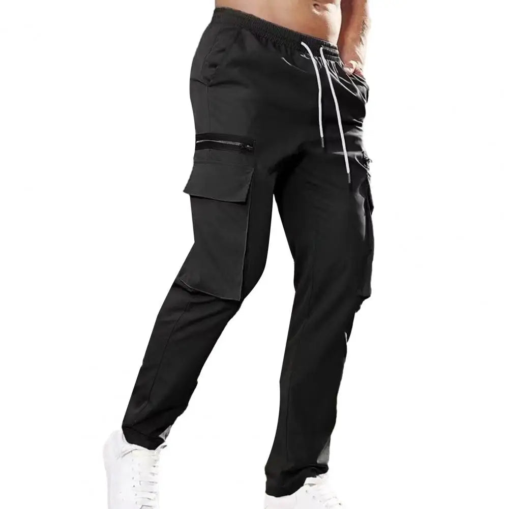 Finn™️ - Casual Drawstring Cargo Pants with Elastic Waist and Multi-Pockets