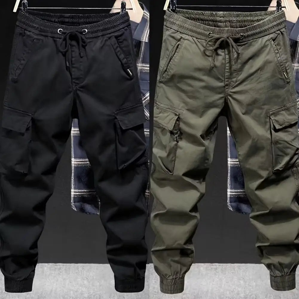 Dash™️ - Loose Fit Drawstring Cargo Pants with Elastic Waist and Multi-Pockets