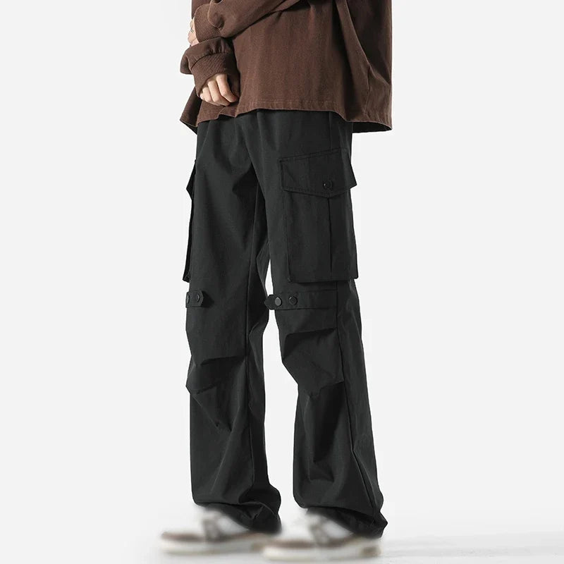 Aero™️ - Lightweight Waterproof Cargo Pants with Side Pockets for Men, Baggy Straight-Leg Hip-Hop Style