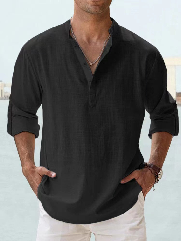 Lennard™ Linen Blend Henley