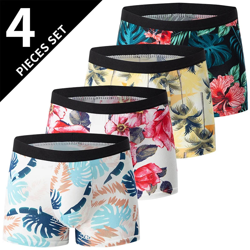 LUVINCE | 4-piece Premium Breathable Crotch Boxers
