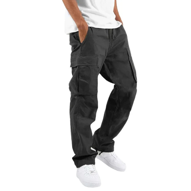 rek™️ - Classic Outdoor Cargo Pants with Elastic Waist and Multi-Pockets