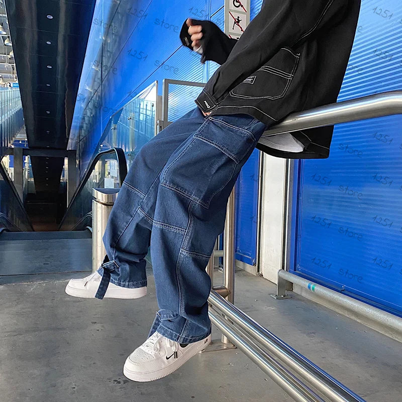 Axel™️ - Wide-Leg Baggy Denim Jeans for Men with Hiphop Style