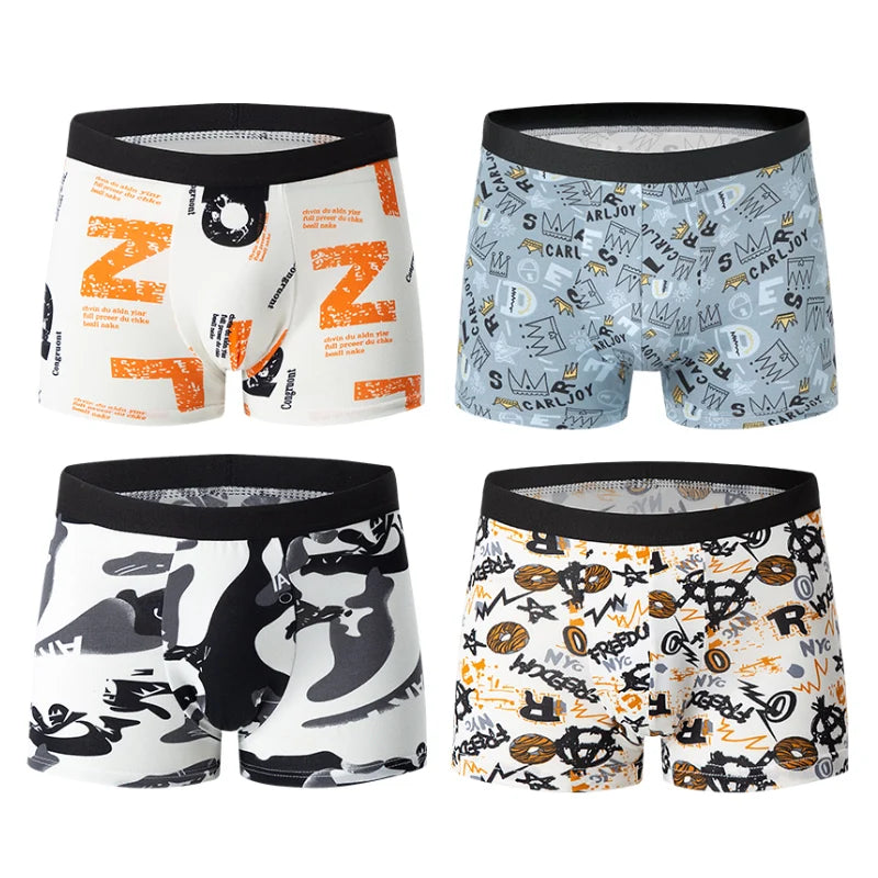 4-piece LUVINCE Premium Breathable Crotch Boxers