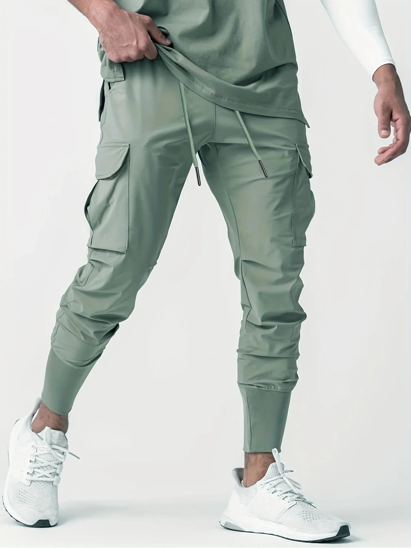 Swift™️ - Lightweight Quick-Dry Cropped Fitness Pants with Multi-Pockets for Men