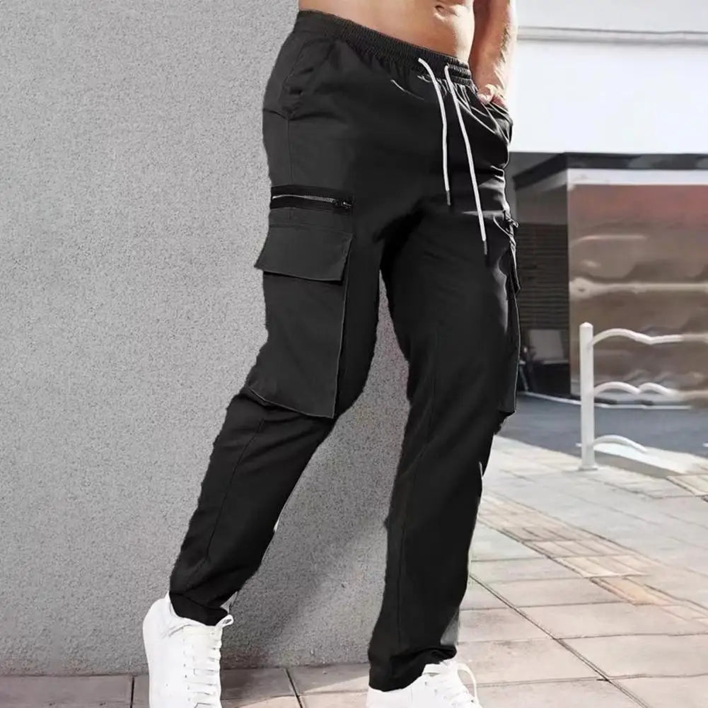 Finn™️ - Casual Drawstring Cargo Pants with Elastic Waist and Multi-Pockets